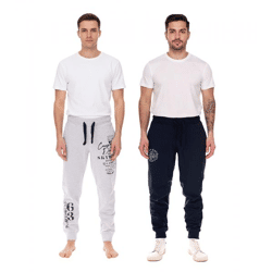 CAMP DAVID Herren Jogging-Hose mit Baumwollanteil Sweat-Hose Trainings-Hose 428251 Dunkelblau oder Grau