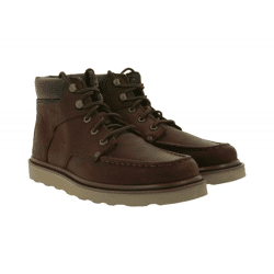 CATERPILLAR Byron Herren Stiefel aus Vollnarbenleder Winter-Boots mit Knöchelpolster P723602 Braun