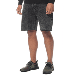 CAYLER & SONS ALLDD Raw Edge Denim Shorts, Black