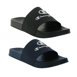 Champion Kos Damen und Herren Bade-Schuhe Badelatschen Sommer-Schuhe Schlupf-Schuhe S22175 Schwarz oder Blau