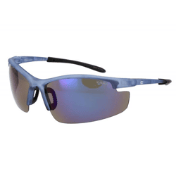 Champion Sport Sunglasses Men's Sports Glasses Mirrored Vacation Glasses Polarized Filter Category 3 CU514405 Blue