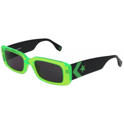 Converse Damen & Herren Sonnenbrille mit UV400-Schutz mit Lichtdurchlässigkeit S2 Urlaubs-Brille SCO228 OVC1 Schwarz/Grün