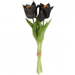 Countryfield künstlicher Blumenstrauß Tulpe Greigii schwarz 30 cm