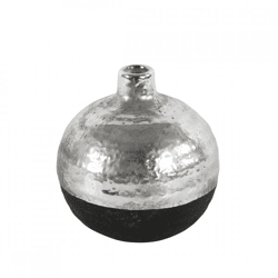 Countryfield Vase Terri rund S schwarz/silber 12 cm