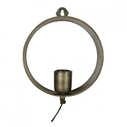 Countryfield Wandleuchte Largo Messing EU-Stecker 22 cm