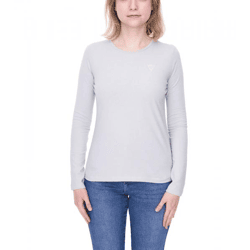DAINESE Paddock Damen Sweatshirt Baumwoll-Longsleeve Langarm-Shirt Motorsport 202896846 Grau