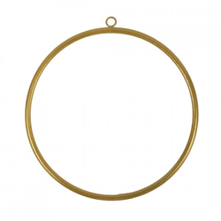 Deko-Anhänger Ring DIY goldfarben 30 cm