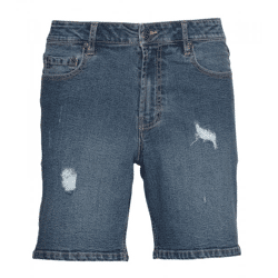Denim Project sync Herren Jeans schlichte Baumwoll Bermuda-Shorts Sommer-Shorts DP-Coll2-004 96 Dunkelblau