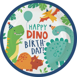 Dino-Mite - 8 Teller rund - 23 cm
