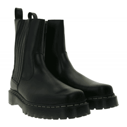 Dr. Martens Amaayah Lo Damen Echtleder-Schuhe Plateau-Boots mit Reißverschluss 31950001 Schwarz
