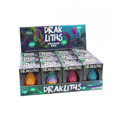Draklith's 3D Fidget Toy Dragon Egg with Dragon - in a 12-pack display - 10 cm