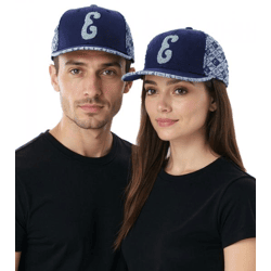 Eazy-E Unisex Flat Brim Cap US Rapper Fan-Wear mit flachem Schirm TC110970ESE3 Blau/Grau