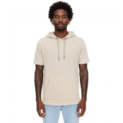 EIGHT2NINE Herren Kapuzen-Pullover kurzärmliger Baumwoll-Hoodie T-Shirt Hoody Sommer-Hoody H10014L22462AEN 20200 Beige