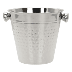 Eiskübel gehämmert Edelstahl, ca. 14cmH