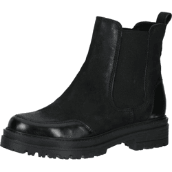 Elegante Sansibar Stiefelette Schlupfschuhe für Damen 1101069 01 Schwarz