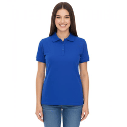 ELEVATE Helios Damen Polo-Shirt Baumwolle Polo-Hemd Pique-Strick 180 g/m² 3810744 Blau