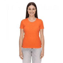 ELEVATE Heros Damen T-Shirt schlichtes Baumwoll-Shirt 150 g/m2 Basic-Shirt Unterzieh-Shirt 3802933 Orange