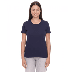 ELEVATE Heros Damen T-Shirt schlichtes Baumwoll-Shirt 150 g/m2 Basic-Shirt Unterzieh-Shirt 3802949 Navy