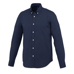 ELEVATE Vaillant Oxford Langarm-Hemd klassisches Herren Business-Hemd Baumwoll-Hemd 142 g/m2 3816249 Navy