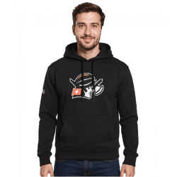 European League Of Football – ELF Helvetic Guards 1 Herren Kapuzenpullover Baumwoll-Sweater Schwarz
