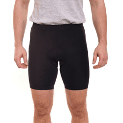 F2 Race Herren Fahrrad-Hose mit Rückentasche Mountainbike-Hose mit High-Performance-Sitzpad Radler-Hose 6557 2038 Schwarz