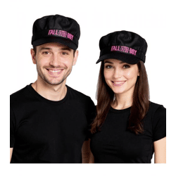 Fall Out Boy Alternative Rock-Band Baumwoll-Cap im Kadetten Style mit Klettverschluss FC103537FOB Schwarz