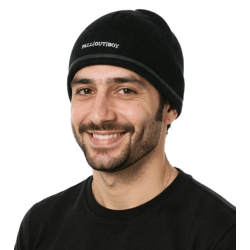 Fall Out Boy Beanie kuschelige doppellagige Strickmütze stylische Mütze Fan-Artikel KC106746FOB Schwarz