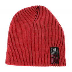 FALL OUT BOY Unisex Beanie for Teens, Pop-Punk Style with Embroidered Logo KC103250FOB Pink/Black