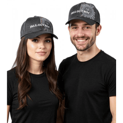 Fall Out Boy Unisex Pop-Punk Trucker-Cap mit Logo-Stickerei Baseball-Cap TC104179FOB Schwarz