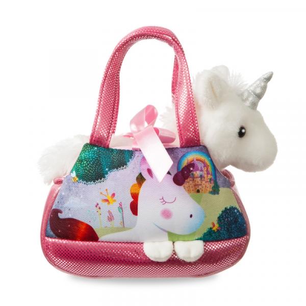 Fancy Melody Einhorn rosa in einer Tragetasche ca. 21 cm - Pl&uuml;schfigur