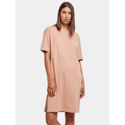 feminines Urban Classics Damen Kleid 180 g/m² mit Baumwolle Alt-Rosa