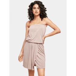 feminines Urban Classics Damen Kleid Stretch Taschen Oversize Alt-Rosa