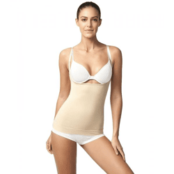 SLEEX Women's Shaping Under-Bust Tank Top with High-Compression Bodice 44044-006 Nude-Beige