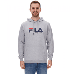 FILA Barumini Men's Hoodie, Hooded Sweatshirt, Sweater, Cotton Sweatshirt FAU0068-80000 Heather Gray