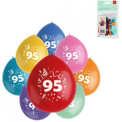 Folat Luftballons Party Pop Figur 95 Farbmix 23 cm 8 Stück