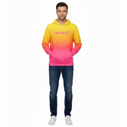 Formula E Herren Kapuzen-Pullover Hoodie Sweat-Pullover Baumwoll-Pullover Langarm-Shirt 701223586 001 Gelb/Rosa