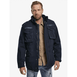 funktionale Brandit Herren Jacke Reißverschluss Kapuze mit Baumwolle Navy
