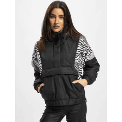 funktionale Urban Classics Damen Jacke Reißverschluss Kapuze 68 g/m² Schwarz