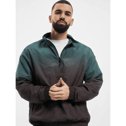 funktionale Urban Classics Herren Jacke Reißverschluss Mesh 78 g/m² Schwarz/Grün