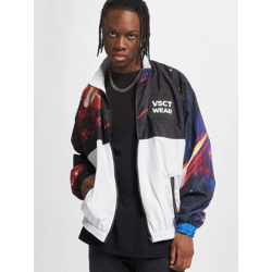 funktionale vsct Herren Jacke Reißverschluss Taschen Weiß/Schwarz/Bunt