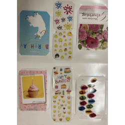Birthday card set 8 pcs.