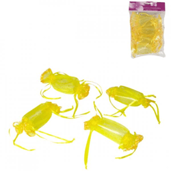 Geschenkbox gelb 13 cm 4er Set