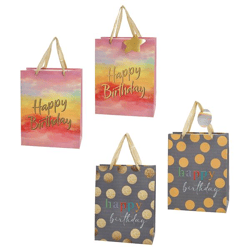 Geschenktüte Happy Birthday, 2/s, M, ca.23cmH