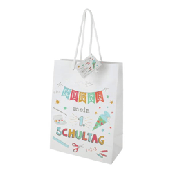 Geschenktüte Hurra Schule, L, ca.33cmH
