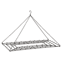 Frame for hanging, black, rectangular, approx.52cmW