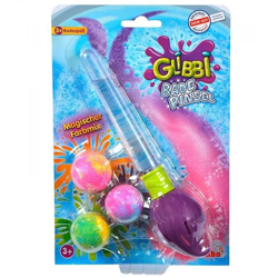 GLIBBI Badepinsel Set magische Kinder Badebomben mit Glitzerpinsel im Set nachfüllbar 3x30gr 105953570 Lila/Bunt