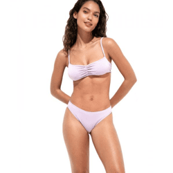 glitzernde Damen Bikini-Hose Bikini-Slip Bademode Strand-Kleidung 904237 Lila