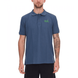 green SYLT Herren Polo-Shirt Slim Fit Baumwoll-Shirt Kurzarm-Shirt Basic-Shirt 0100-009 Blau