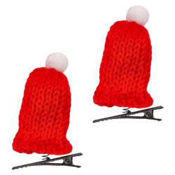 Haarclip Xmas Mützchen, 2er Set, ca. 6cmH