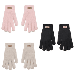 Handschuhe Damen Flausch, 3/s